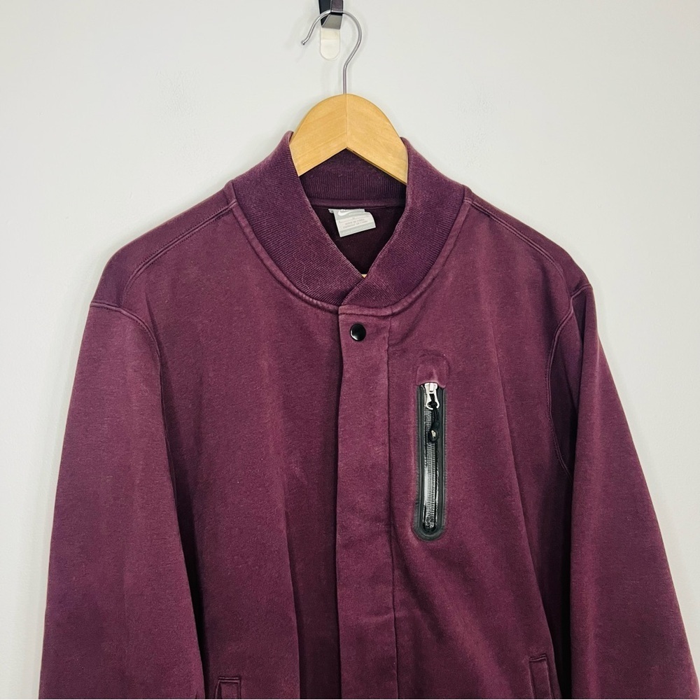 Nike Sportswear Maroon Fleece Destroyer Bomber Jacket L - Picture 4 of 7